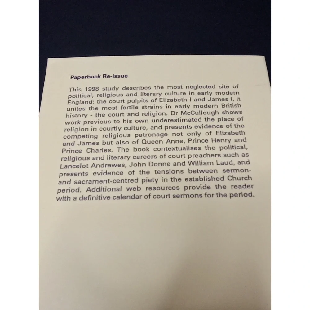 Sermons at Court: Politics and Religion in Elizabethan and Jacobean Preaching
